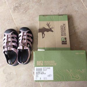 Rugged Outback Little Girls Lilac Bump Toe Size 3
